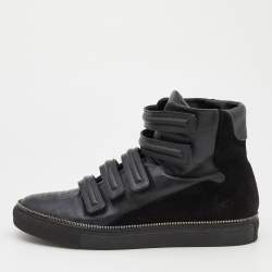 Givenchy Black Leather And Suede High Top Sneakers Size 44