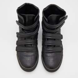 Givenchy Black Leather And Suede High Top Sneakers Size 44