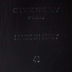 Pre Owned Givenchy Black Knit Fabric George V High Top Sneakers Size 43