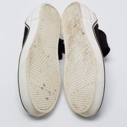 Pre Owned Givenchy Black Knit Fabric George V High Top Sneakers Size 43