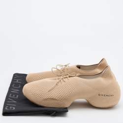 Givenchy Beige Knit Fabric TK-360 Sneakers Size 44