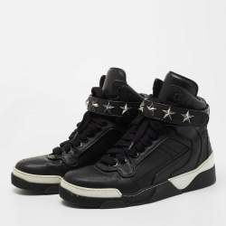 Givenchy Black Leather Tyson High Top Sneakers Size 43