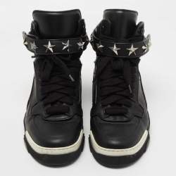 Givenchy Black Leather Tyson High Top Sneakers Size 43