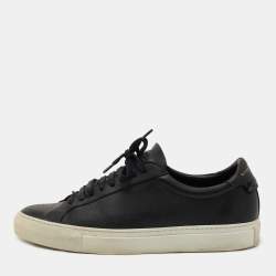 Givenchy Black Leather Low Top Sneakers Size 40