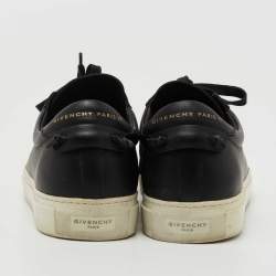 Givenchy Black Leather Low Top Sneakers Size 40