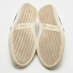 Givenchy Navy Blue Leather Rottweiler Slip On Sneakers Size 45