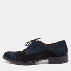 Givenchy Black/Navy Blue Suede Lace Up Derby Size 43