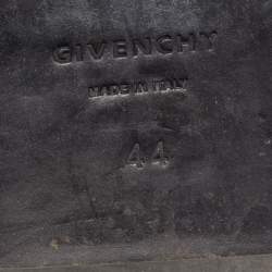 Givenchy Black Leather Padlock Ankle Boots Size 44