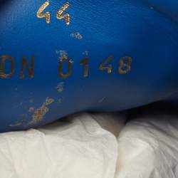 Givenchy White/Blue Leather Low Top Sneakers Size 44