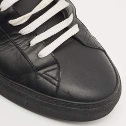 Givenchy Black Leather Low Top Sneakers Size 43.5