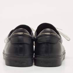 Givenchy Black Leather Low Top Sneakers Size 43.5