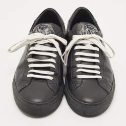 Givenchy Black Leather Low Top Sneakers Size 43.5