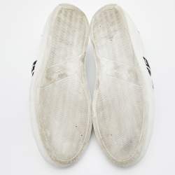 Givenchy White Leather and Stretch Band Urban Street Slip On Sneakers Size 42