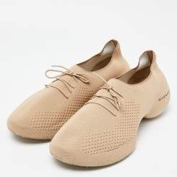 Givenchy Beige Knit Fabric TK-360 Sneakers Size 45