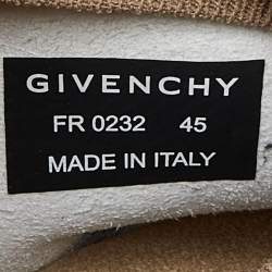 Givenchy Beige Knit Fabric TK-360 Sneakers Size 45