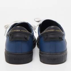 Givenchy Blue Leather Lace Up Sneakers Size 42