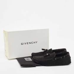 Givenchy Black Suede Tassel Detail Slip On Loafers Size 41