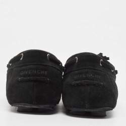 Givenchy Black Suede Tassel Detail Slip On Loafers Size 41