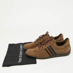 Givenchy Brown Suede Low Top Sneakers Size 42