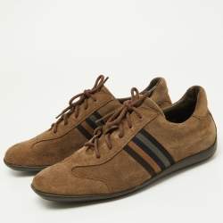 Givenchy Brown Suede Low Top Sneakers Size 42