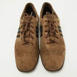 Givenchy Brown Suede Low Top Sneakers Size 42