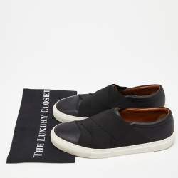 Givenchy Black Leather and Elastic Band Slip On Sneakers Size 41