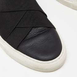 Givenchy Black Leather and Elastic Band Slip On Sneakers Size 41