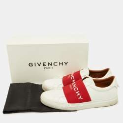 Givenchy White/Red Leather City Sport Sneakers Size 42