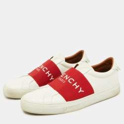 Givenchy White/Red Leather City Sport Sneakers Size 42