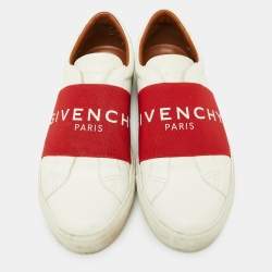 Givenchy White/Red Leather City Sport Sneakers Size 42