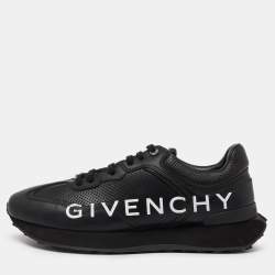 Givenchy Black Leather Lace Up  Sneakers Size 45