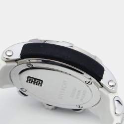 Pre Owned Givenchy White Stainless Steel Rubber GV.5213J Men's Wristwatch 48 mm
