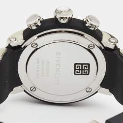 Pre Owned Givenchy Silver Stainless Steel Rubber GV.5213J Men's Wristwatch 48 mm