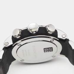 Pre Owned Givenchy Silver Stainless Steel Rubber GV.5213J Men's Wristwatch 48 mm
