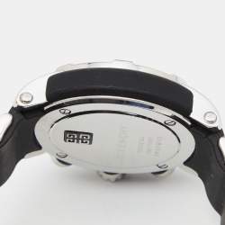 Pre Owned Givenchy Silver Stainless Steel Rubber GV.5213J Men's Wristwatch 48 mm