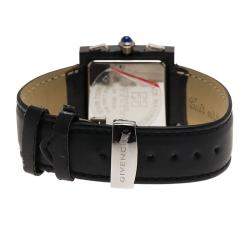 Pre Owned Givenchy Black Stainless Steel Apsaras Men's Wristwatch 32MM