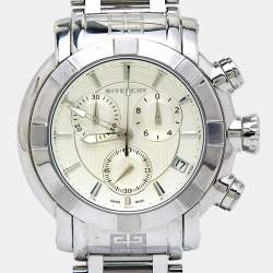 Givenchy Silver Stainless Steel GV.5220J Men's Wristwatch 48 mm