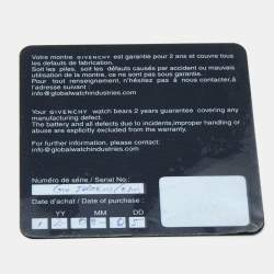 Pre Owned Givenchy White Stainless Steel GV.5202M Men's Wristwatch 44 mm