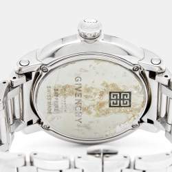 Pre Owned Givenchy White Stainless Steel GV.5202M Men's Wristwatch 44 mm