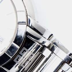 Pre Owned Givenchy White Stainless Steel GV.5202M Men's Wristwatch 44 mm