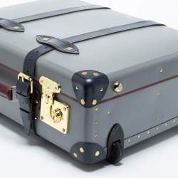Globe Trotter Tricolor Fiber Board And Leather Centenary Carry On Suitcase
