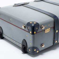 Globe Trotter Tricolor Fiber Board And Leather Centenary Carry On Suitcase