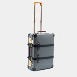 Globe Trotter Tricolor Fiber Board And Leather Centenary Carry On Suitcase