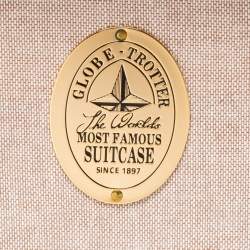 Globe Trotter Tricolor Fiber Board And Leather Centenary Carry On Suitcase