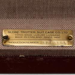 Globe Trotter Tricolor Fiber Board And Leather Centenary Carry On Suitcase