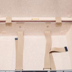 Globe Trotter Tricolor Fiber Board And Leather Centenary Carry On Suitcase