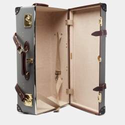 Globe-Trotter Tricolor Fiber Board And Leather Medium Centenary Check In Suitcase