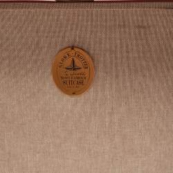 Globe-Trotter Tricolor Fiber Board And Leather Medium Centenary Check In Suitcase
