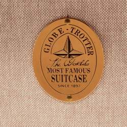 Globe-Trotter Tricolor Fiber Board And Leather Medium Centenary Check In Suitcase