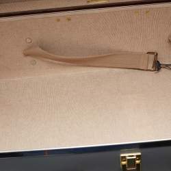 Globe-Trotter Tricolor Fiber Board And Leather Medium Centenary Check In Suitcase